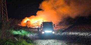 Controlado un nuevo incendio en un pajar de Rota