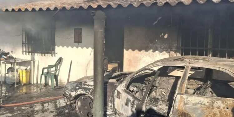 Incendio en una vivienda de Chipiona