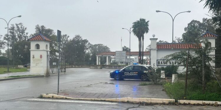 Dispositivo preventivo de Policía Nacional en la Base Naval de Rota